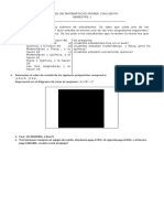 EXAMEN DE MATEMÁTICAS PRIMER CINCUENTA SEMESTRE 1 y 2