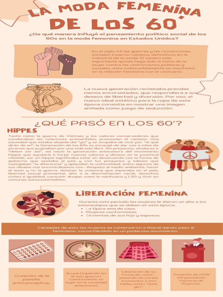 La Moda en Los 60s | PDF | Hippie | Moda