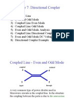 Coupled Line Directional Coupler Analysis