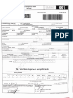 Registro único tributario Colombia formulario hoja principal