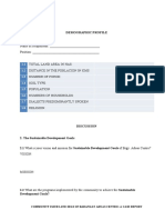 Sample Survey Questionnaire For SDG