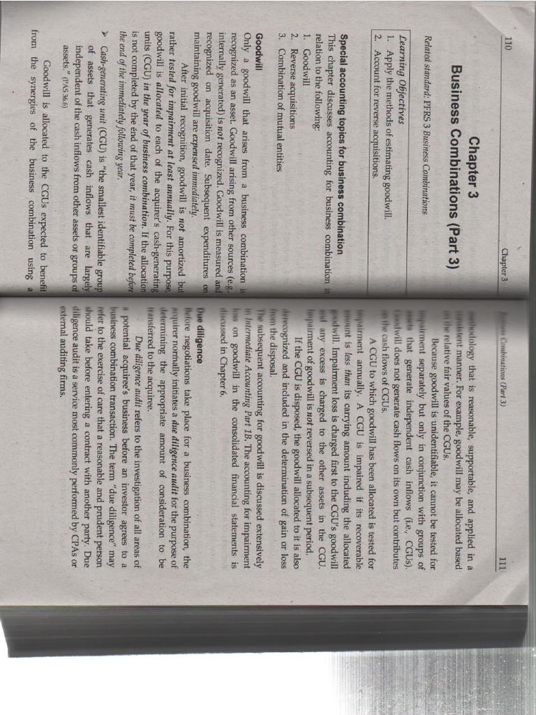 Chapter 3 Business Combination PDF