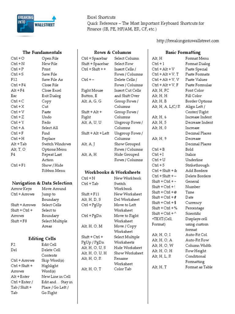 The Fundamentals Rows & Columns Basic Formatting | PDF | Microsoft ...