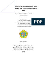 Perbandingan Metode Waterfall Dan Metode Rapid Application Development