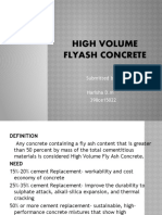 High Volume Flyash Concrete: Submitted by Harisha D.M 398ce15022