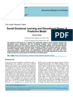 Social Emotional Learning and Educational Stress-A Predictive Model (Regression Analysis)