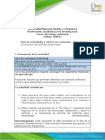 Guía de actividades y rúbrica de evaluación - Fase 4 - Hacia una solución de conflictos ambientales