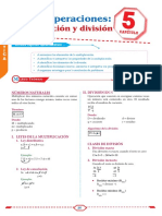 Multiplicación y división de números enteros