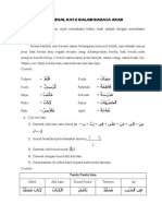 Mengenal Kata Dalam Bahasa Arab