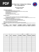 1st Mayor JDC Chess Challenge Registration Form