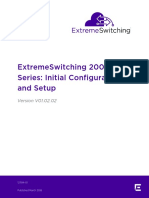 Extremeswitching 200 Series: Initial Configuration and Setup