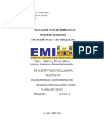 Planos Procesos de Instrumentacion (Trabajo Practico #3) PDF