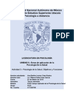 Chan - Ana - Act 3-Psicologia de La Salud, Objetivos y Funciones