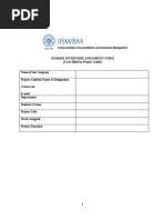 IISWBM SIP Assessment Form