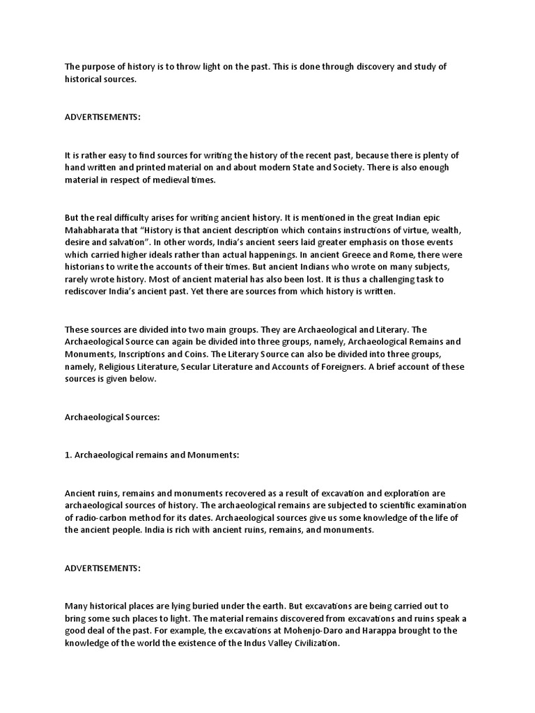 The Purpose of History PDF Archaeology Epigraphy