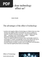 How Does Technology Effect Us