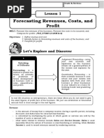 Forecasting Revenues, Costs, and Profit: Lesson 1