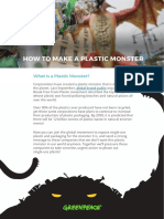 How To Make A Plastic Monster