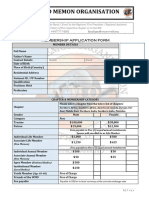 World Memon Organisation: Membership Application Form