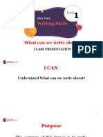 What Can We Write About Slide