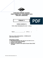 P5 English SA1 2019 Nanyang Exam Papers