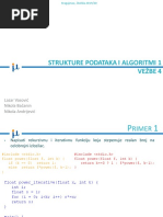 Strukture Podataka I Algoritmi 1 Vežbe 4: Lazar Vasović Nikola Bačanin Nikola Andrijević