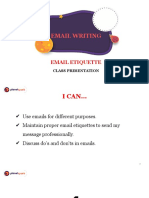 Class Presentation - Email Writing - Email Etiquette