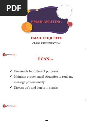 Class Presentation_Email Writing_Email Etiquette