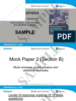 IAS Business Model Exam Answers 2 Section B