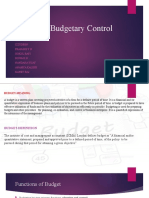 Budget & Budgetary Control: C Batch, Group 5