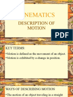 Kinematics: Description of Motion