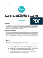 Backgrounds, Shapes & Layouts: Lecture Notes