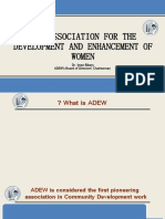 The Association For The Development and Enhancement of Women