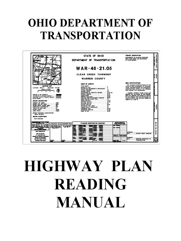 Ohio Highway Plan Reading Manual | PDF | Specification (Technical ...