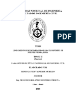 Lineamientos de Desarrollo para El Distrito de Puente Piedra, Lima