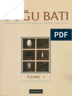 Doğu Batı - Sayı 87 - Çeviri-I