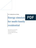 Energy Simulation For Multi Family Resid
