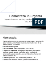Hemostaza in Urgenta