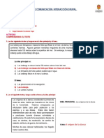 INTERACCION GRUPAL AREA DE COMUNICACION - El TEMA Y SUBTEMA