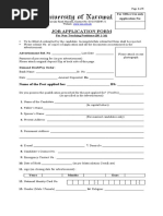 Application Form BS 01 To 16