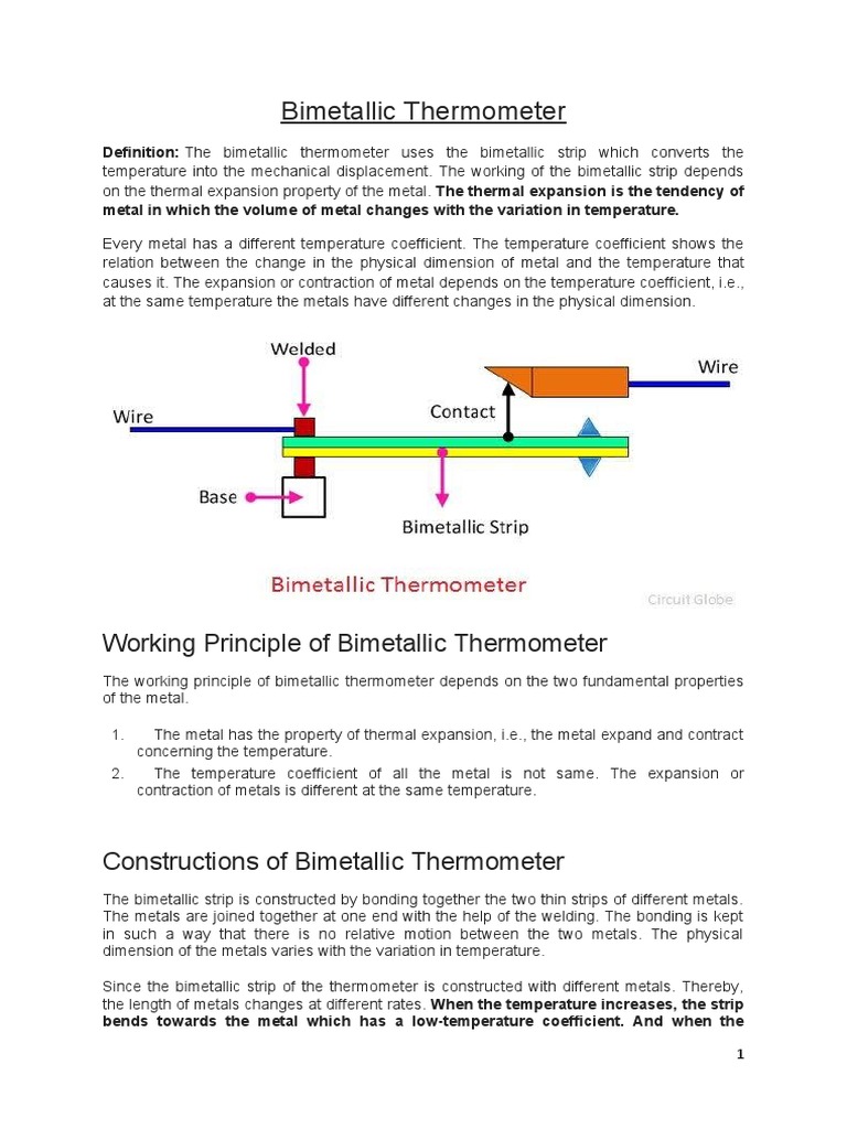 Bimetallic Thermometer Working Principle PDF atelieryuwa.ciao.jp