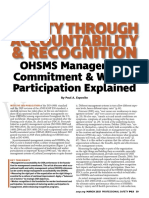 Safety Through Accountability & Recognition: OHSMS Management Commitment & Worker Participation Explained