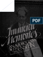 Eisenstein Sergei M Immoral Memories an Autobiography 1983