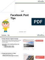 Facebook Post Tips: 19 October 2017