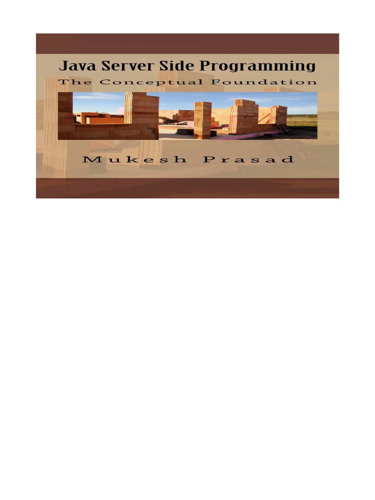 Java Server Side Programming - The Conceptual Foundation | PDF ...