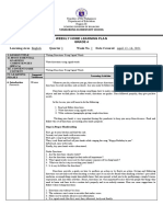 Weekly Home Learning Plan Grade 4 Learning Area: English Quarter 3 Week No. 2 Date Covered: April 12-16, 2021