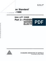 Australian Standard®: Saa Lift Code