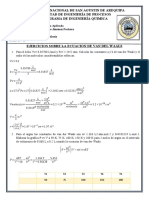 10 Ejercicios de Van Del Waals