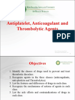 Lecture 26-28_ Anticoagulant Anti Platelets and Thrombolytic