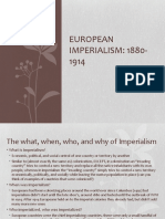 European IMPERIALISM: 1880-1914